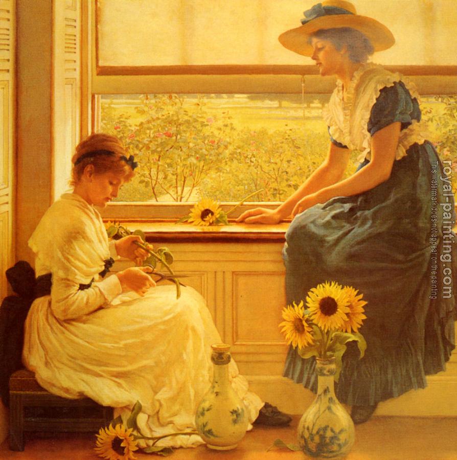 Leslie George Dunlop : Sun And Moon Flowers
